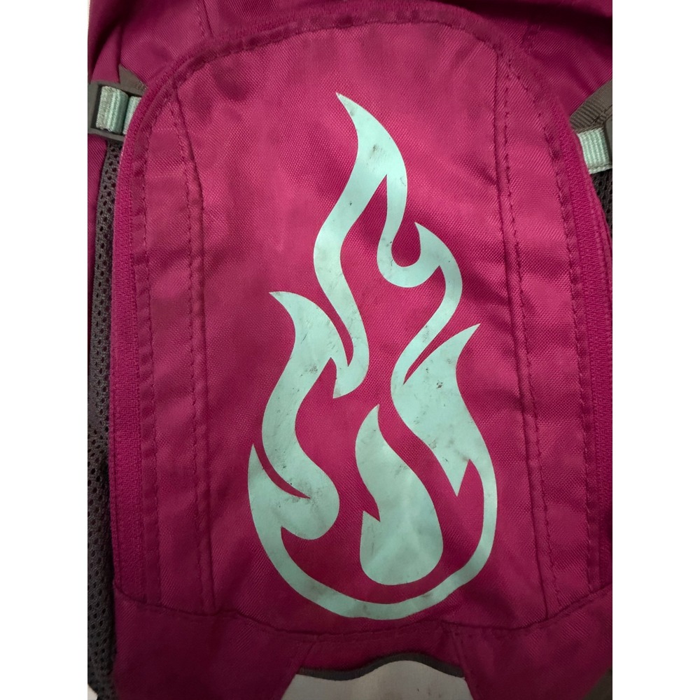 CamelBak Kids Mini MULE Hydration Pack Pink Teal Flame Backpack No Bladder - Picture 6 of 6